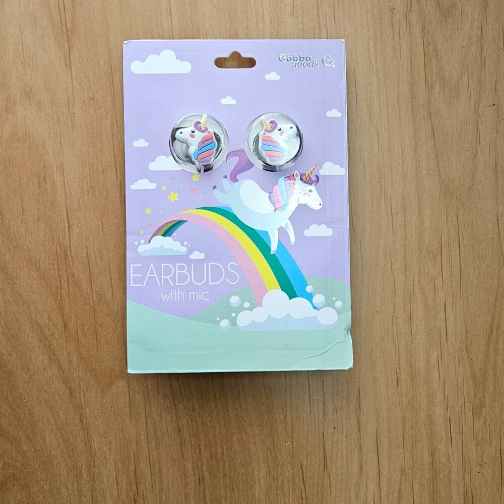 Gabba Goods Unicorn Earbuds w/ Mic